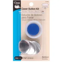 Dritz Abdeckknopf Werkzeug, 3,8 cm, 3, Nickel Knopf-Set, Aluminium, Size 45-1-1/8-Inch, 3