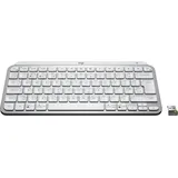 Logitech MX Keys Mini for Business Pale Gray, weiß/grau, LEDs weiß, Logi Bolt, USB/Bluetooth, UK (920-010607)