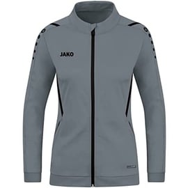 Jako Challenge Polyesterjacke Damen steingrau/schwarz 36