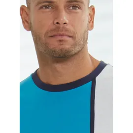 H.I.S. Pyjama Schlafanzug Herren blau 44/46 (S)