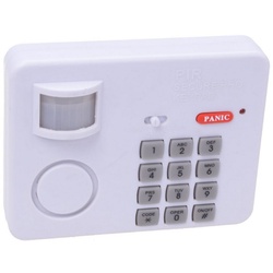 Filmer Haus Wohnmobil Alarm Hausalarm Einbruchsschutz Alarmanlage (Batterie Bewegungsmelder Zahlencode) weiß