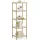 VASAGLE Bücherregal 40 x 30 x 124,5 cm Gold