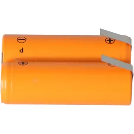 AccuCell Rasiererakku NiMH 2,4V 1200mAh mit Lötfahnen ersetzt Philips 138 10609