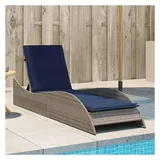 vidaXL Sonnenliege 60 x 205 x 73 cm Grau