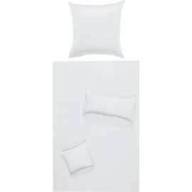 Erwin Müller Bettwäsche Landshut, in weiß - kochfest | Gr.: 135x200 cm 80x80 cm)