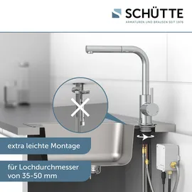 Schütte Sensor-Spültischarmatur Vital mit Herausziehbarem Auslauf Chrom