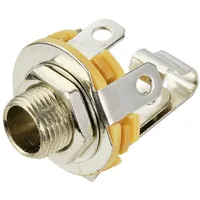 TRU Components TC-10336004 Klinken-Steckverbinder 6.35 mm Buchse, Einbau vertikal