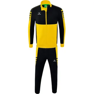 erima Kinder Trainingsanzug Six Wings Worker 1032235+1102206 164 - Gelb/Schwarz - 164