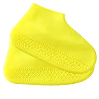 Henreal Schuhüberzieher Schuhüberzieher Silikon Überschuhe wasserdichte Überzieher,35-40 gelb
