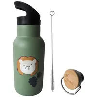 Kikadu Trinkflasche Löwe Olive 0,35 l