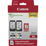 Canon PG-545XL/CL-546XL Tintenpatrone Schwarz, Cyan, Magenta, Gelb