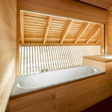 Bette Comodo Rechteck-Badewanne, Einbau, mit seitlichem Überlauf vorne, Fußende rechts, weiß