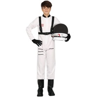 Fiestas GUiRCA Astronauten Kostüm für Kinder - Jungen u. Mädchen Kostüm Astronaut Kinder Alter 5-6 Jahre - Astronautin Kostüm für Karneval, Weltall Held Fasching Teenager Kostüm Jungen, Halloween