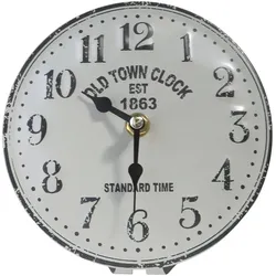 Chic Antique Antike Tischuhr, H22,5/B15,5 cm, grau