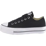 Converse Chuck Taylor All Star Platform Low Top Black/Black/White 37