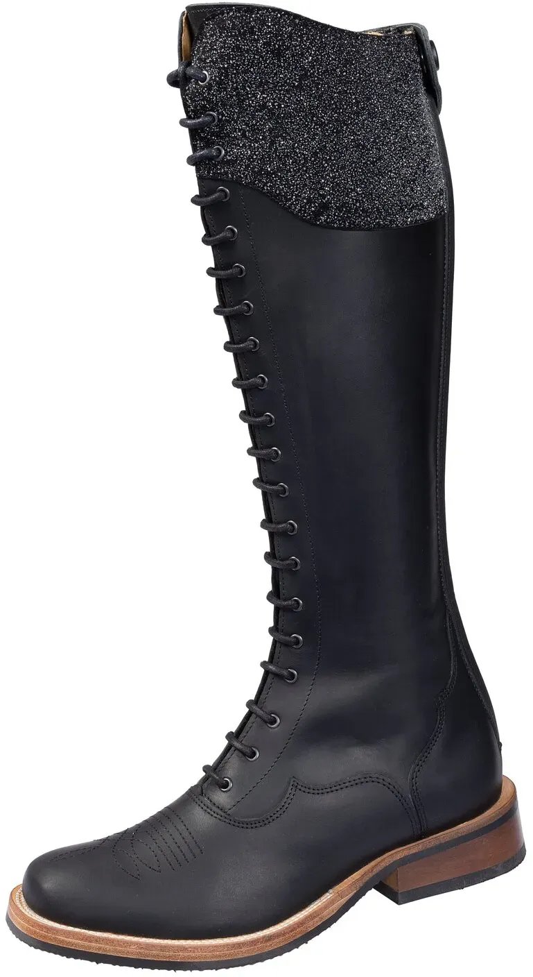 Passion 4Q Westernstiefel mit Schnürung black 41