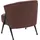 Mendler Sessel HWC-P30 Kunstleder rostrot