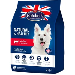 BUTCHER'S Natural&Healthy Dog Dry mit Rindfleisch 3 kg
