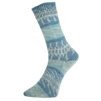 Pro Lana Fjord Socks Farbe 196, Sockenwolle musterbildend, Wolle Norwegermuster zum Stricken, 100g, 400m