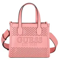 GUESS Katey Perf Mini Tote pink