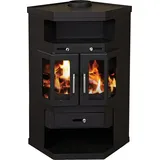 Eck-Kaminofen - Kaminofen Victoria 05 Panama 2 9.0 kW BImSchV Stufe 2 - Schwarz