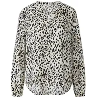 S.Oliver - Tunikabluse aus Viskosemix mit All-over-Print, Damen, creme,