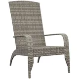 vidaXL Adirondack Polyrattan Gartenstuhl 59 x 76 x 94 cm schwarz