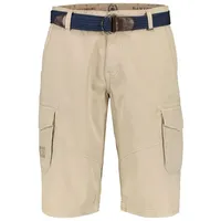 LERROS Bermudas »LERROS Unifarbene Cargobermuda mit Gürtel« Lerros LIGHT DUNE BEIGE