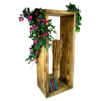 Kistenkolli Altes Land Säule in geflammt 100x40x30cm aus Massivholz