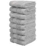 OTTO home Vanessa Handtuchset 30 x 50 cm hellgrau 8 St.