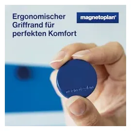 Magnetoplan Ergo-Magnete, medium, dunkelblau, Pack a 10 Stück