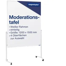 Magnetoplan Moderationstafel 120 x 150 cm Weiß