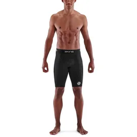 Skins Series-1 Half Tights Herren schwarz S 2022 Laufhosen