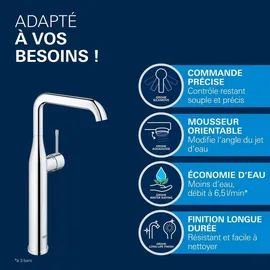 Grohe Essence XL-Size Einhandmischer chrom 32901001