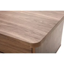 miliboo Design-Schreibtisch Nussbaum L140 cm FIFTIES