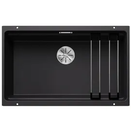 Blanco Etagon 700-U schwarz + Handbetätigung + InFino