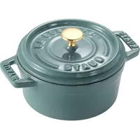 Staub Mini Cocotte, 10 cm | Eukalyptus | rund | Gusseisen La Cocotte Eukalyptus - Gold