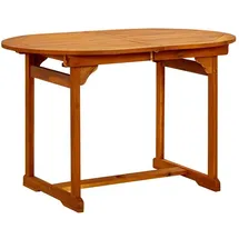 vidaXL Garten-Esstisch Ausziehbar 120-170 x 80 x 75 cm Braun