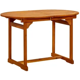 vidaXL Garten-Esstisch Ausziehbar 120-170 x 80 x 75 cm Braun