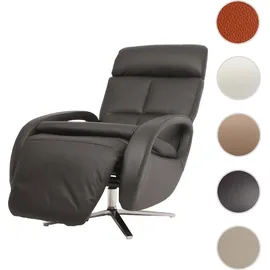 MCW Relaxsessel MCW-L11 Leder 70 x 109 x 147 cm Schwarz mit Liegefunktion