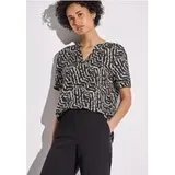 Street One Bedruckte Bluse - Schwarz