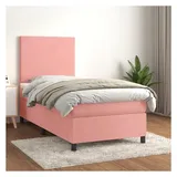 vidaXL Boxspringbett 100 x 200 cm Rosa