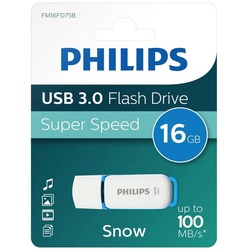 Philips Philips USB Stick 16GB Speicherstick Snow weiß USB 3.0 USB-Stick