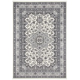 Nouristan Orientalischer Kurzflor Teppich Parun Täbriz Creme grau 200x290 cm