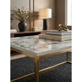 KADIMA DESIGN Weiß Gold Marmor 100 x 60 x 40 cm