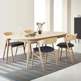 Hammel Furniture Esstisch HAMMEL FURNITURE "Findahl by Hammel Miro Designtisch", beige (eiche natur geseift), B:184cm H:72cm T:106cm, Tische, 184x106 cm, aus massivem Eichenholz, mit Verlängerungsfunktion