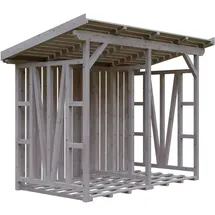 SKANHOLZ Holzunterstand Max 300 x 229 x 160 cm Holz beige
