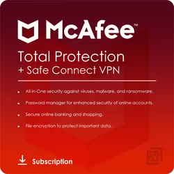 McAfee Total Protection with Safe Connect VPN 2025