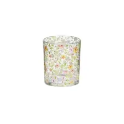 Windlicht Frühling Blumen bunt 662153008998 7x8cm