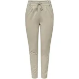 Only Damen Onlpoptrash Life Easy Col Pant PNT Noos Regular Fit Hose Mit Kordelzugverschluss Für Lounge Und Freizeit, Pure Cashmere,M / 34L